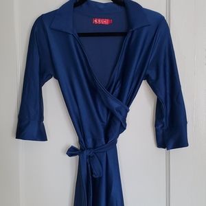 Blue* Designer Wrap dress